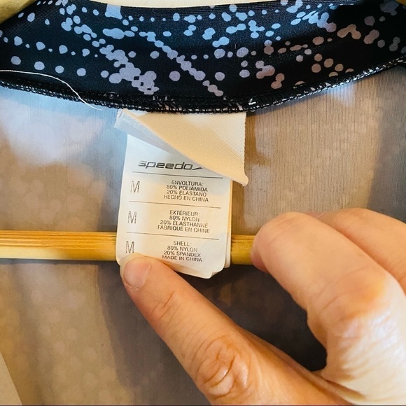 Speedo Zumba Half Zip Rash Guarde Size:M - Picture 3 of 4